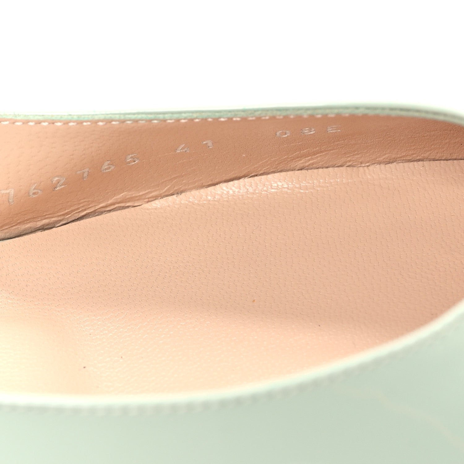 Gucci Vernice Crystal GG Ballet Flats 41 Salvy Green 9 of 10