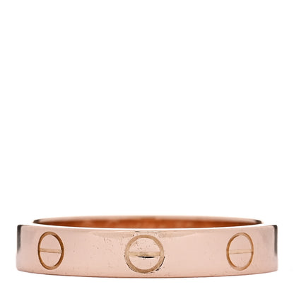Cartier 18K Pink Gold 3.5mm LOVE Wedding Band Ring 56 7.5 1 of 4