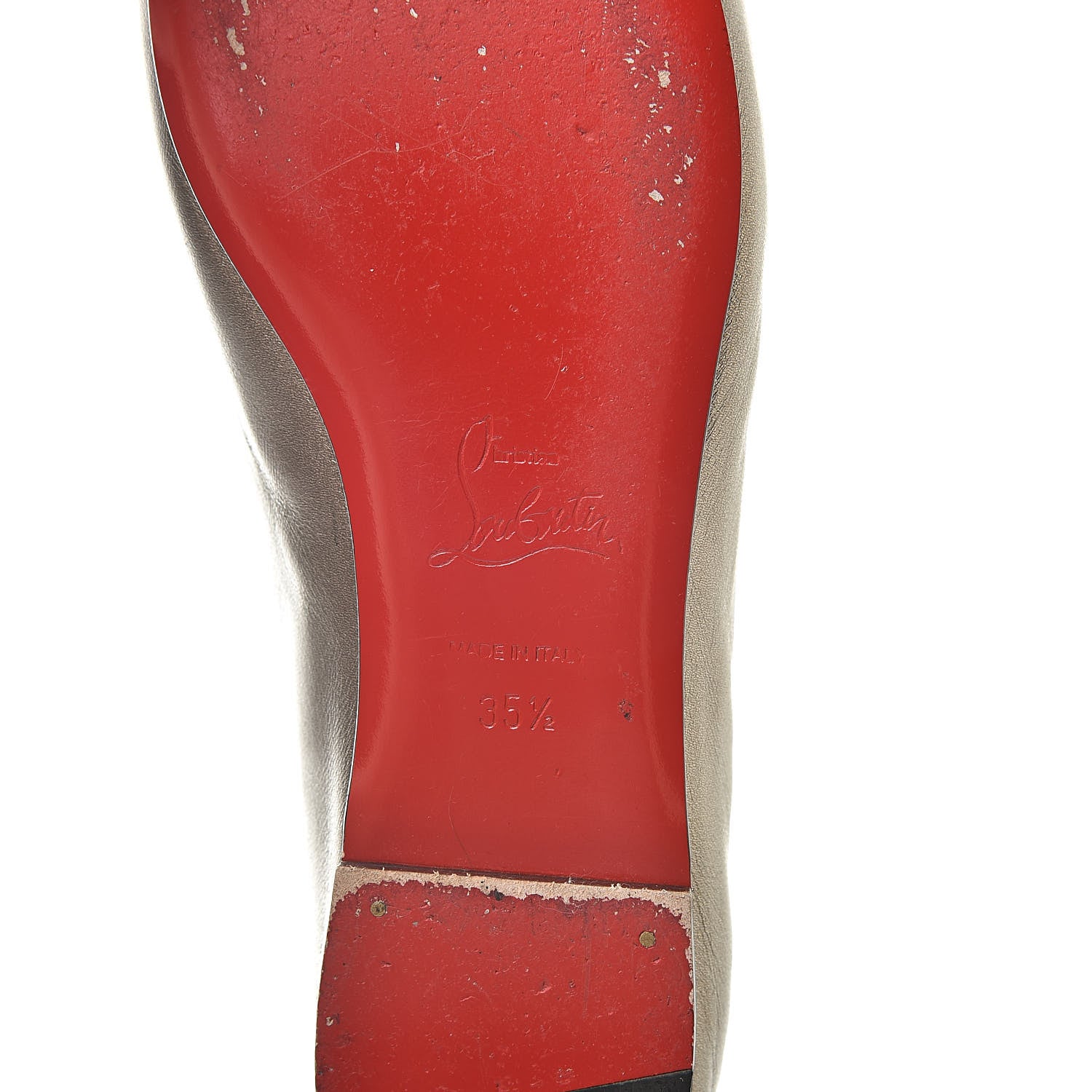 Christian Louboutin Metallic Nappa Rosella Flats 35.5 Bronze 6 of 12