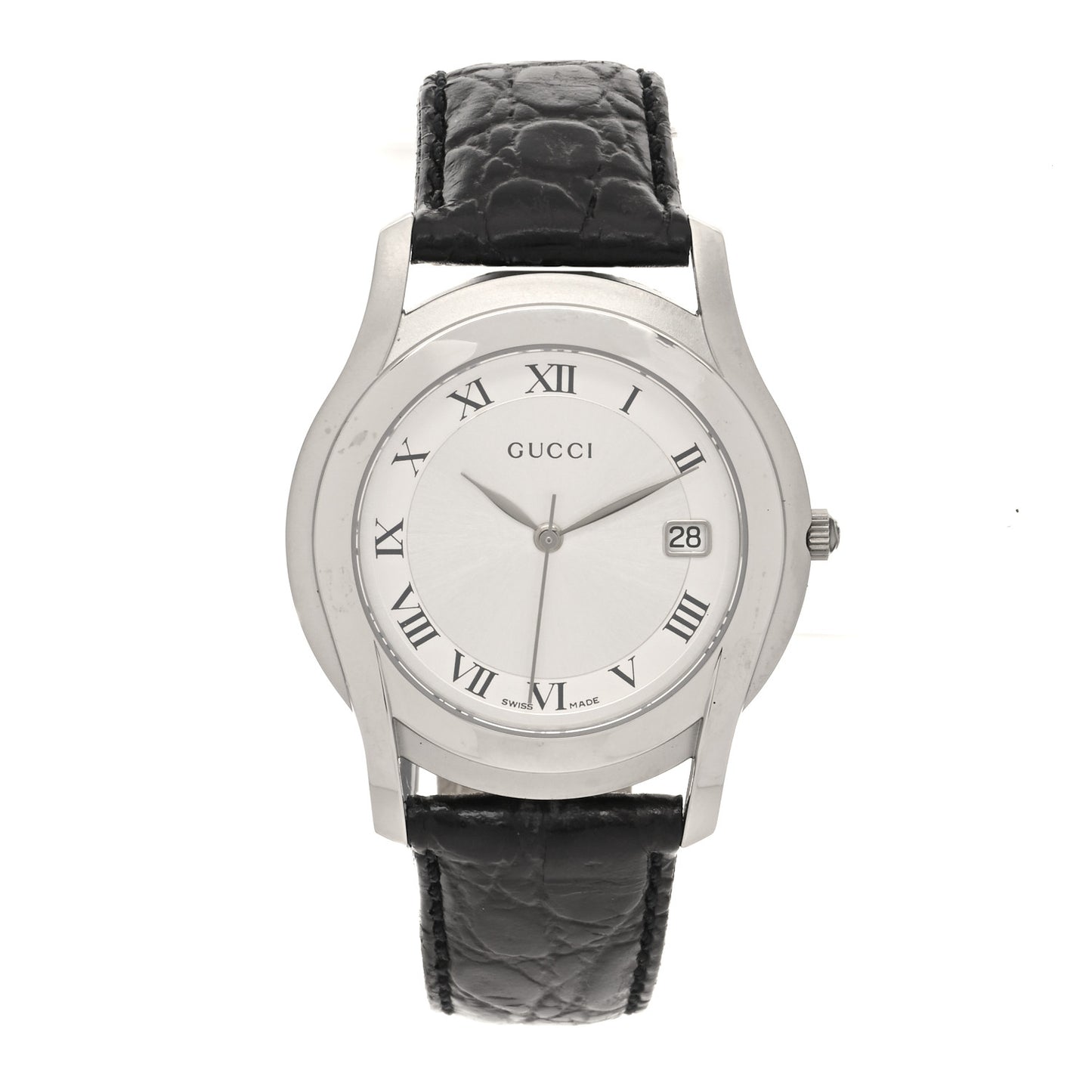 Stainless Steel Alligator 35mm 5500M Quartz Watch