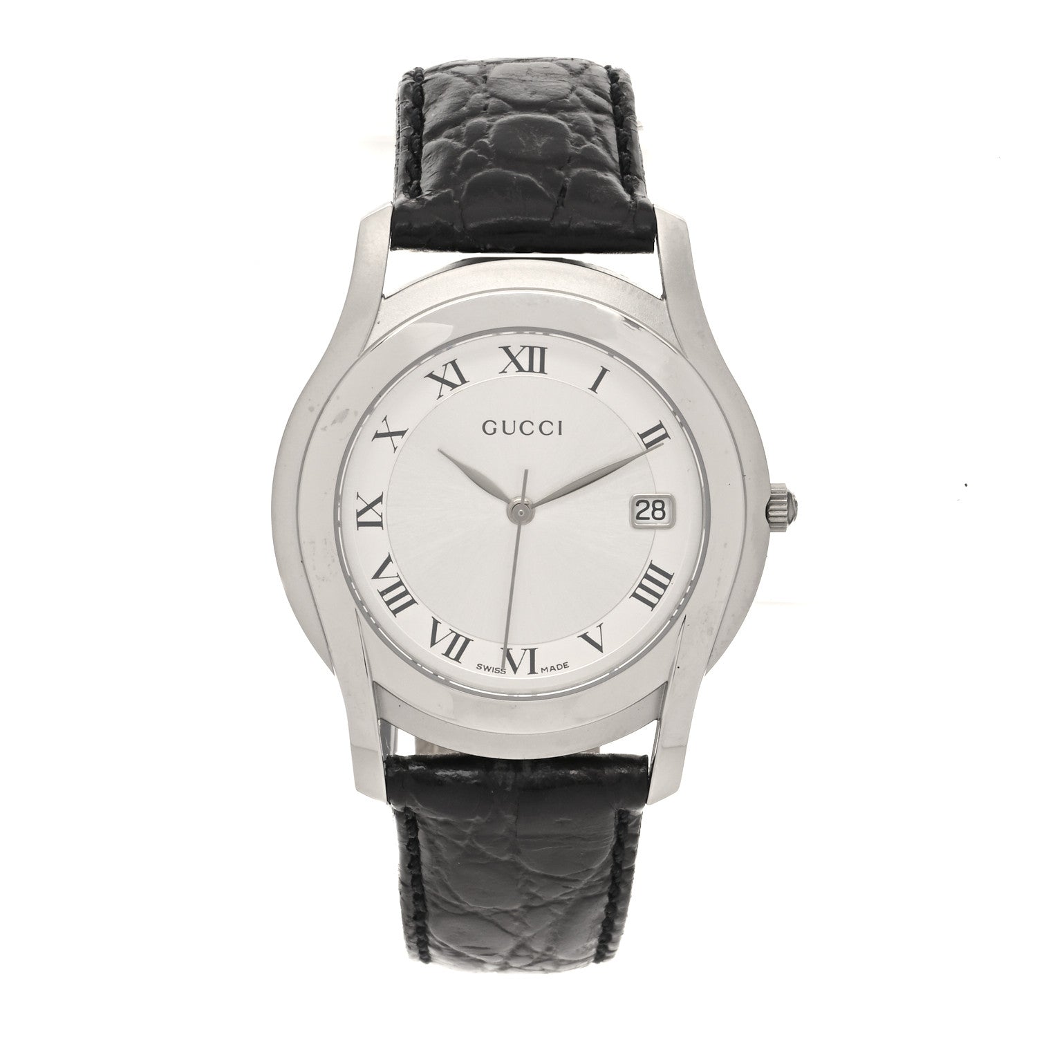Gucci Stainless Steel Alligator 35mm 5500M Quartz Watch 1 of 5