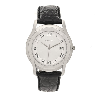 Gucci Stainless Steel Alligator 35mm 5500M Quartz Watch 1 of 5