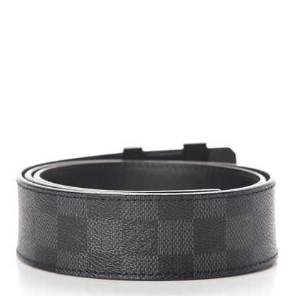 Louis Vuitton Damier Graphite LV Initiales Belt 85 34 3 of 8