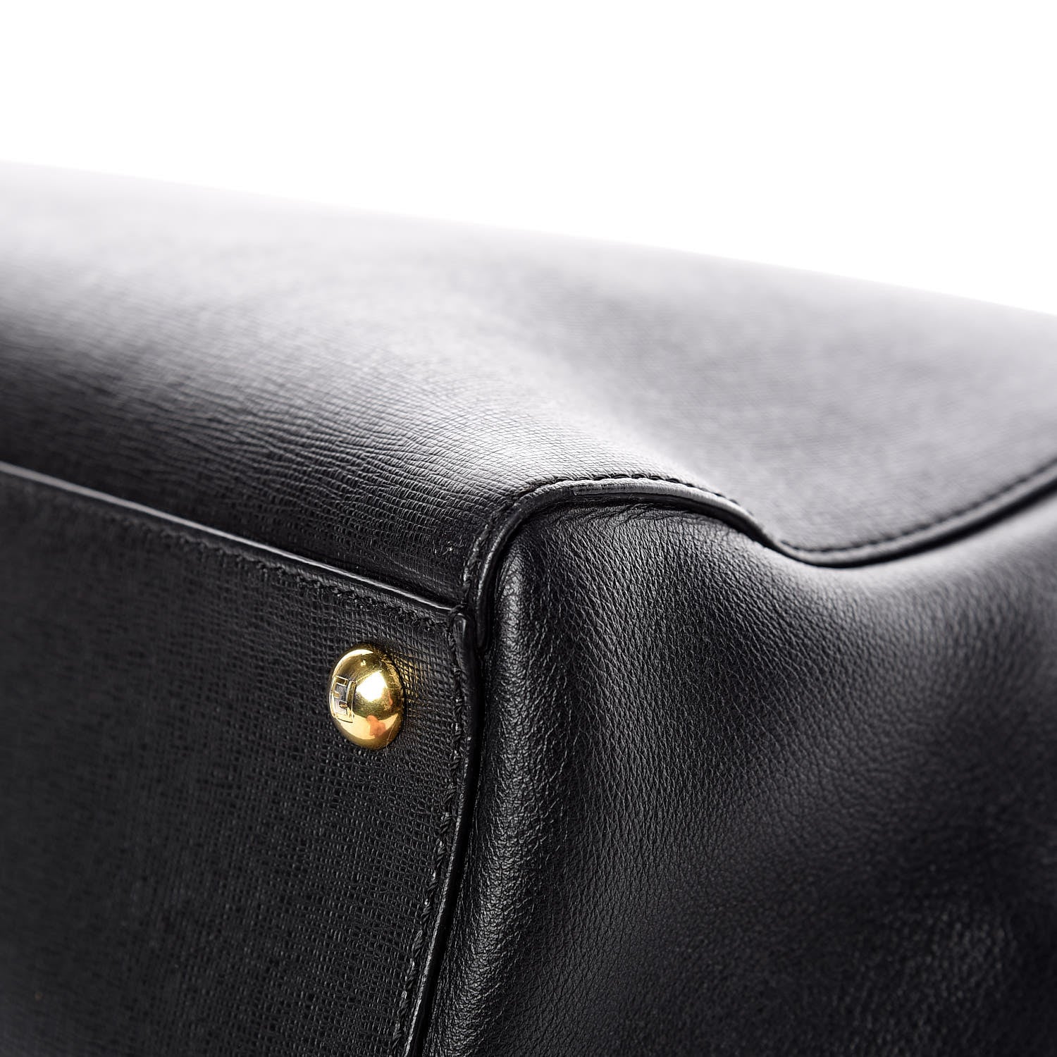 Fendi Vitello Elite Regular 2Jours Tote Black 14 of 23
