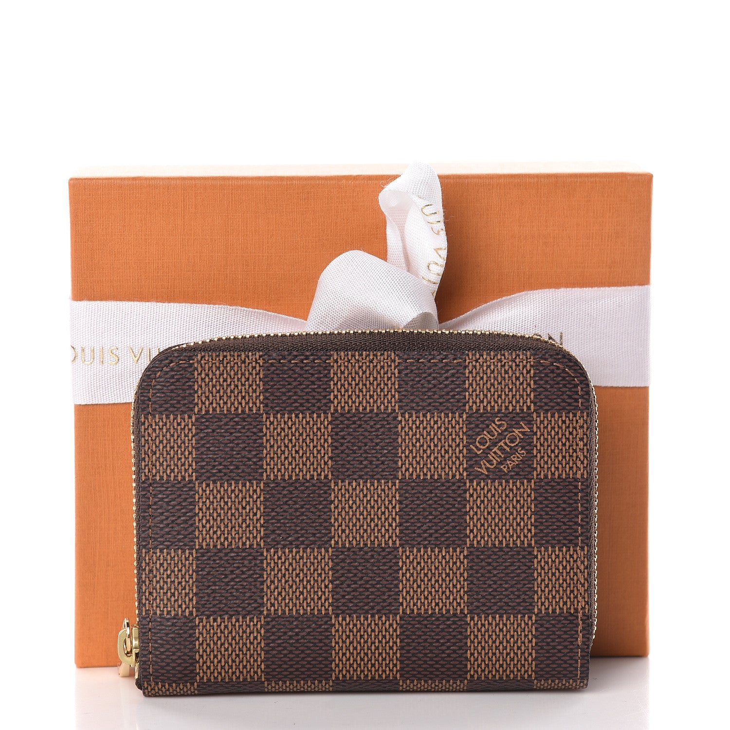 Louis Vuitton Damier Ebene Zippy Coin Purse Rose Ballerine 8 of 8