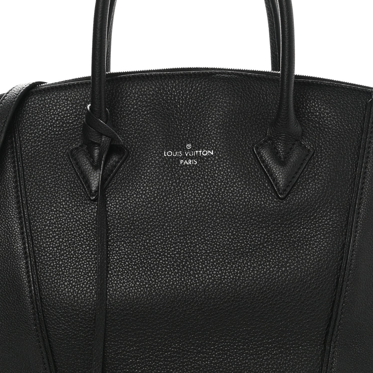 Louis Vuitton Veau Cachemire Soft Lockit MM Black 5 of 10