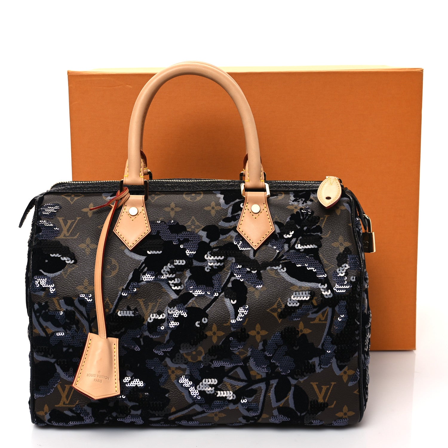 Louis Vuitton Monogram Fleur De Jais Sequins Speedy 30 10 of 10