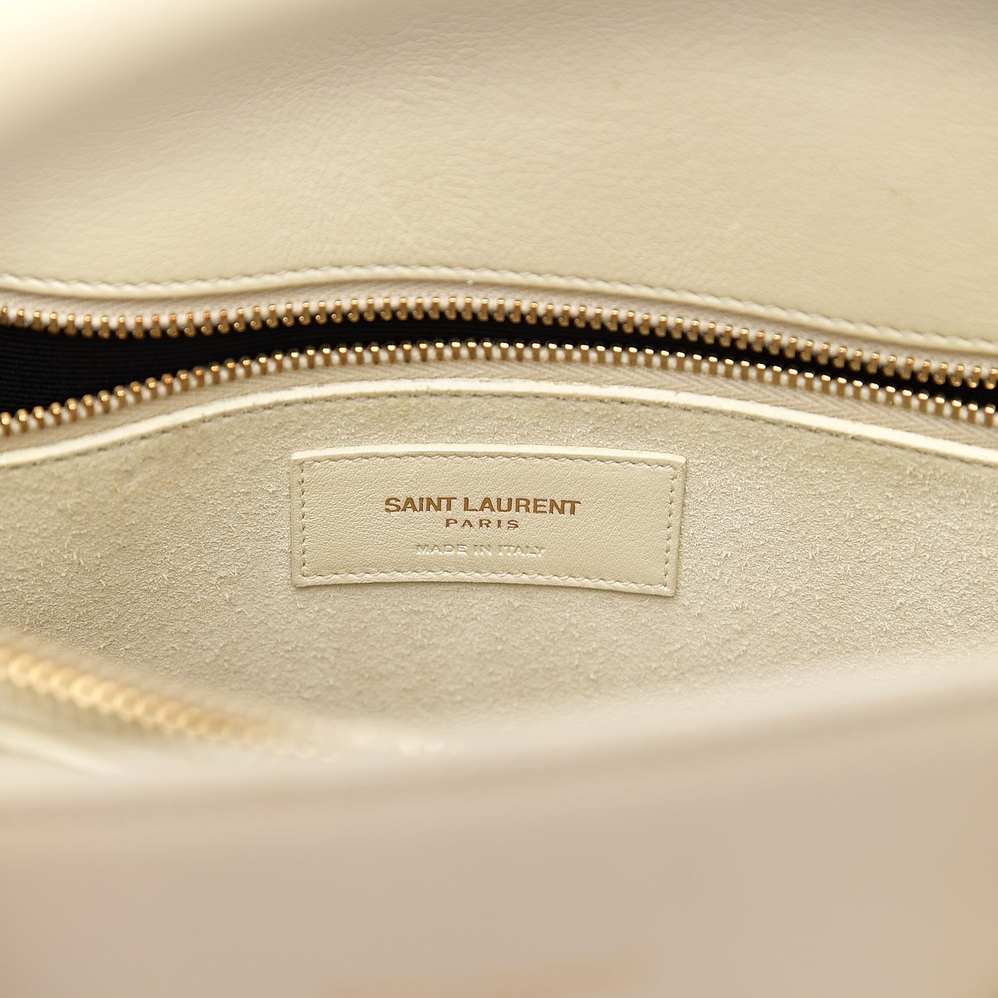 Grained Calfskin Small Sac De Jour Dove White