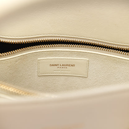 Saint Laurent Grained Calfskin Small Sac De Jour Dove White 5 of 9