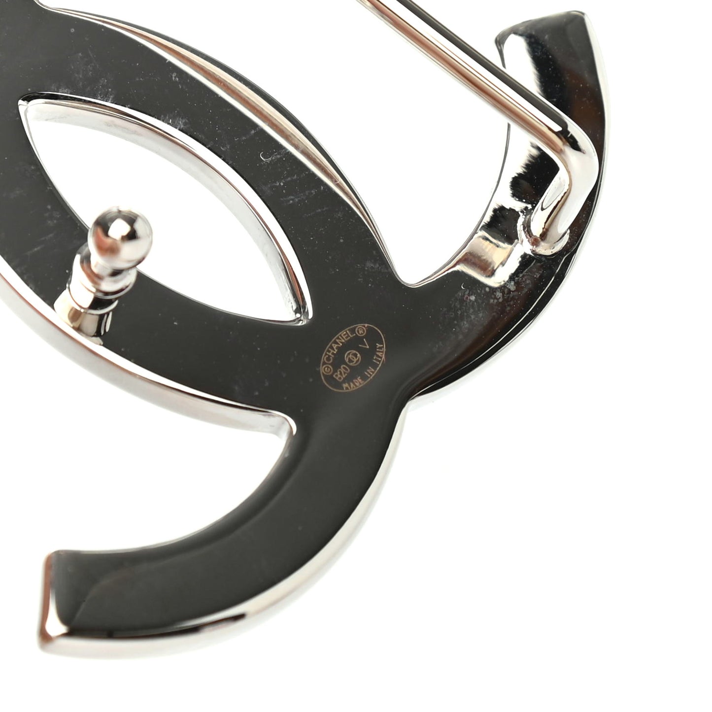 Patent Calfskin CC Reversible Belt 70 Black White