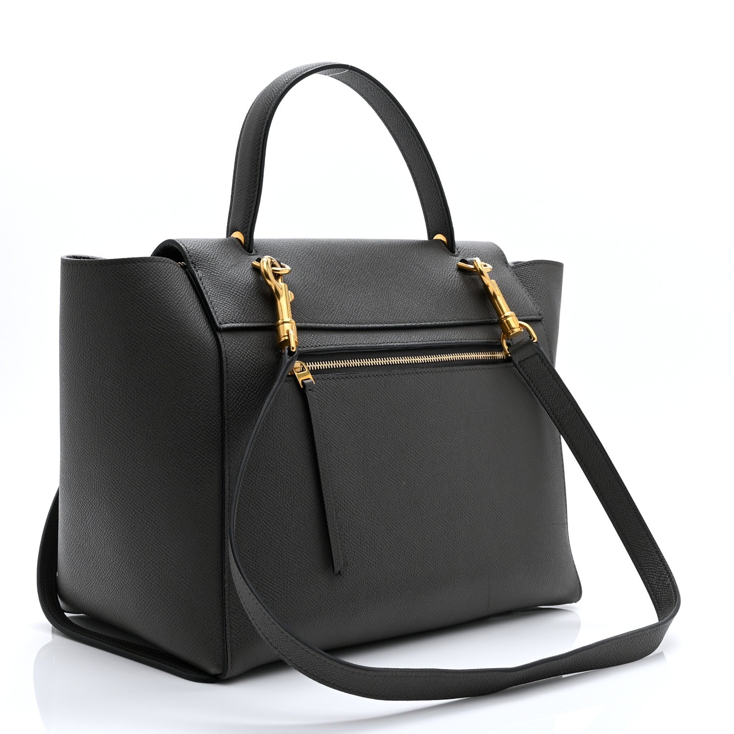 Celine Grained Calfskin Mini Belt Bag Grey 3 of 11