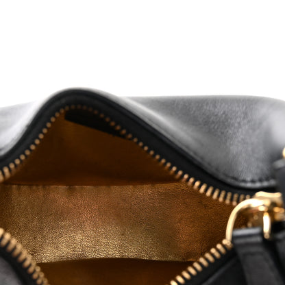 Fendi Vitello Grace Matte Nano Fendigraphy Hobo Charm Black 5 of 11