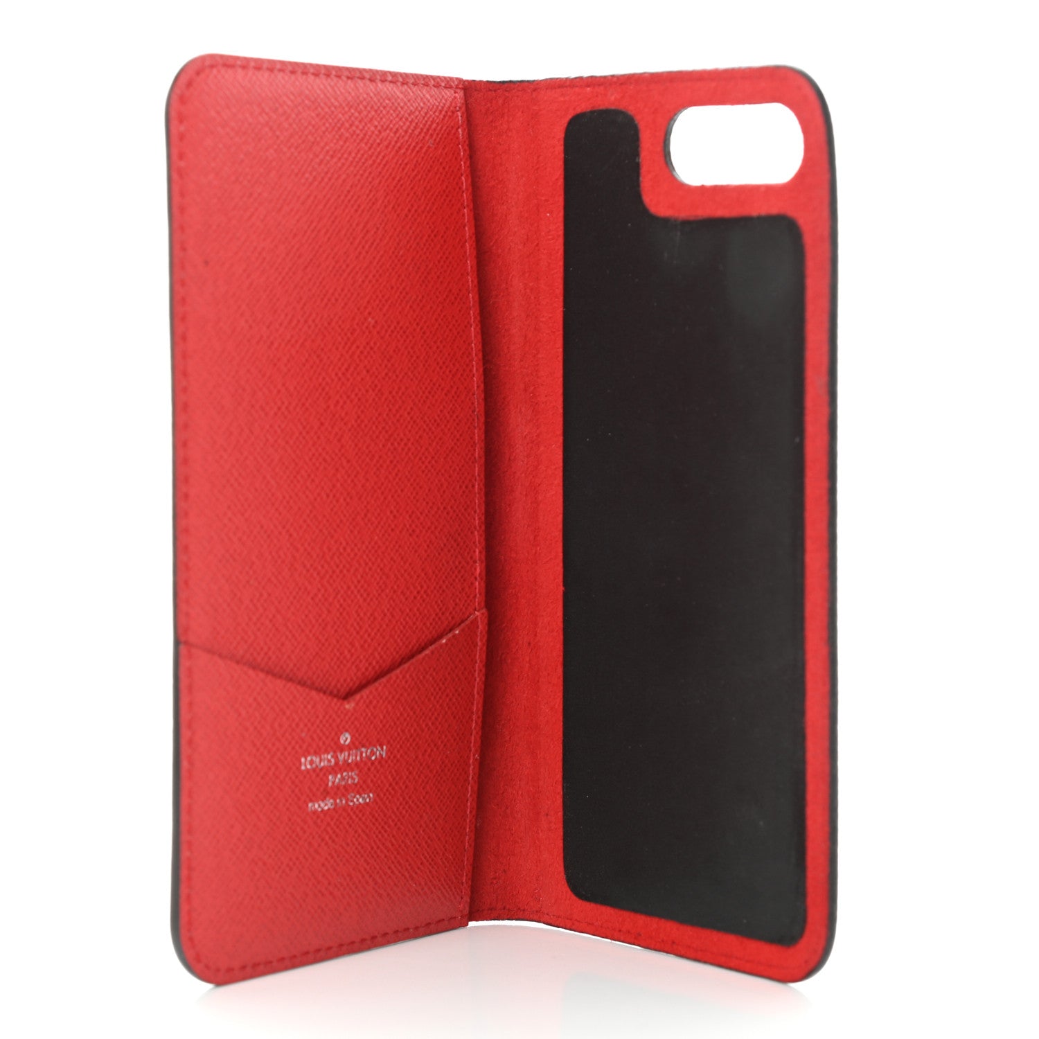 Louis Vuitton X SUPREME Epi iPhone 7 Plus Folio Case Red 5 of 8