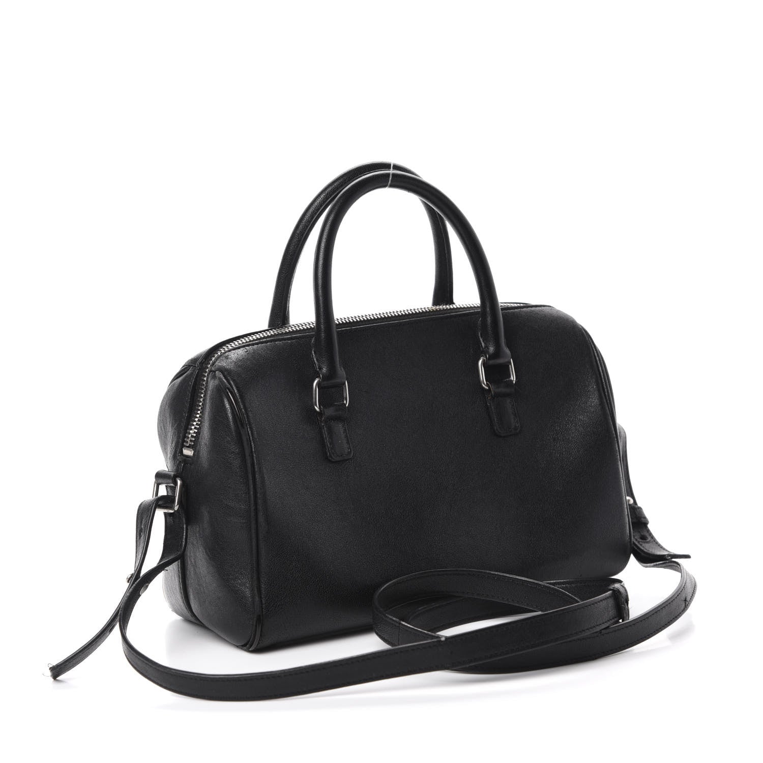 Saint Laurent Calfskin Studded Classic Baby Duffle Black 3 of 13
