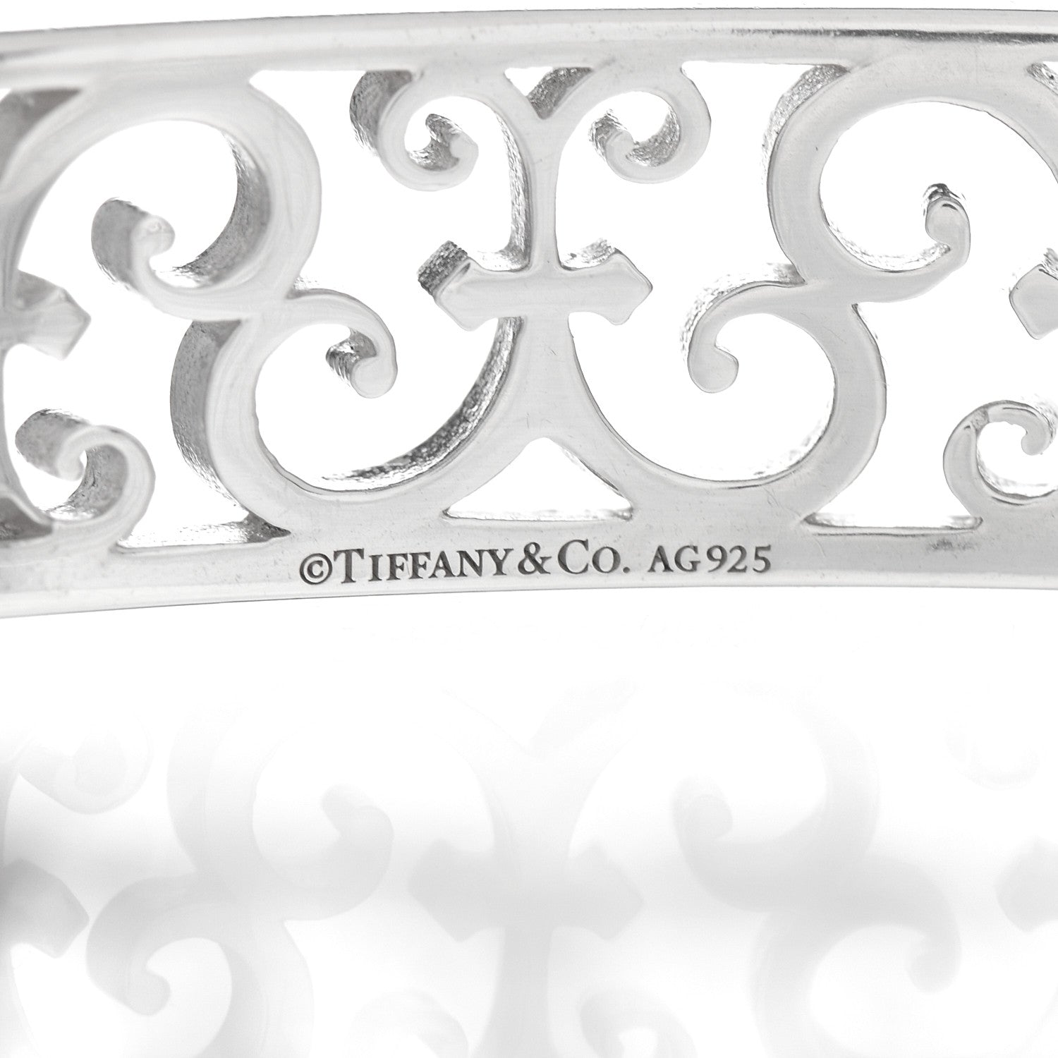 Tiffany Sterling Silver Enchant Bangle Bracelet 4 of 4