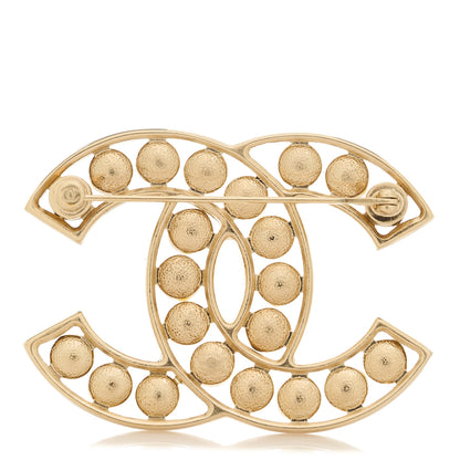 Chanel Pearl CC Brooch Light Gold 3 of 4
