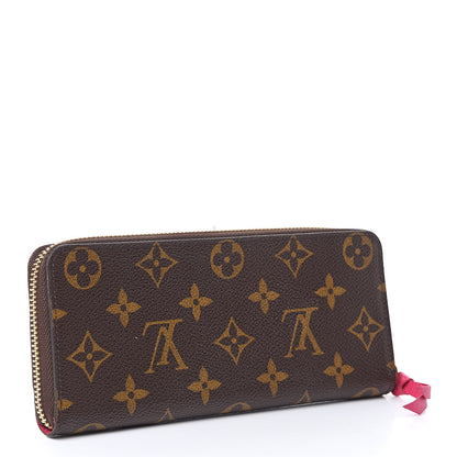Louis Vuitton Monogram Clemence Wallet Hot Pink 3 of 10