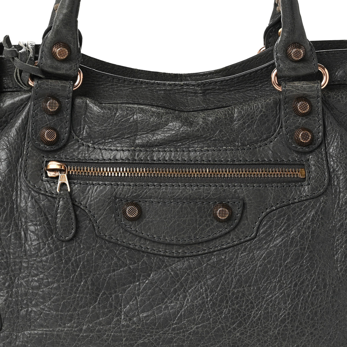 Agneau Giant 12 Rose Gold Hardware City Gris Tarmac
