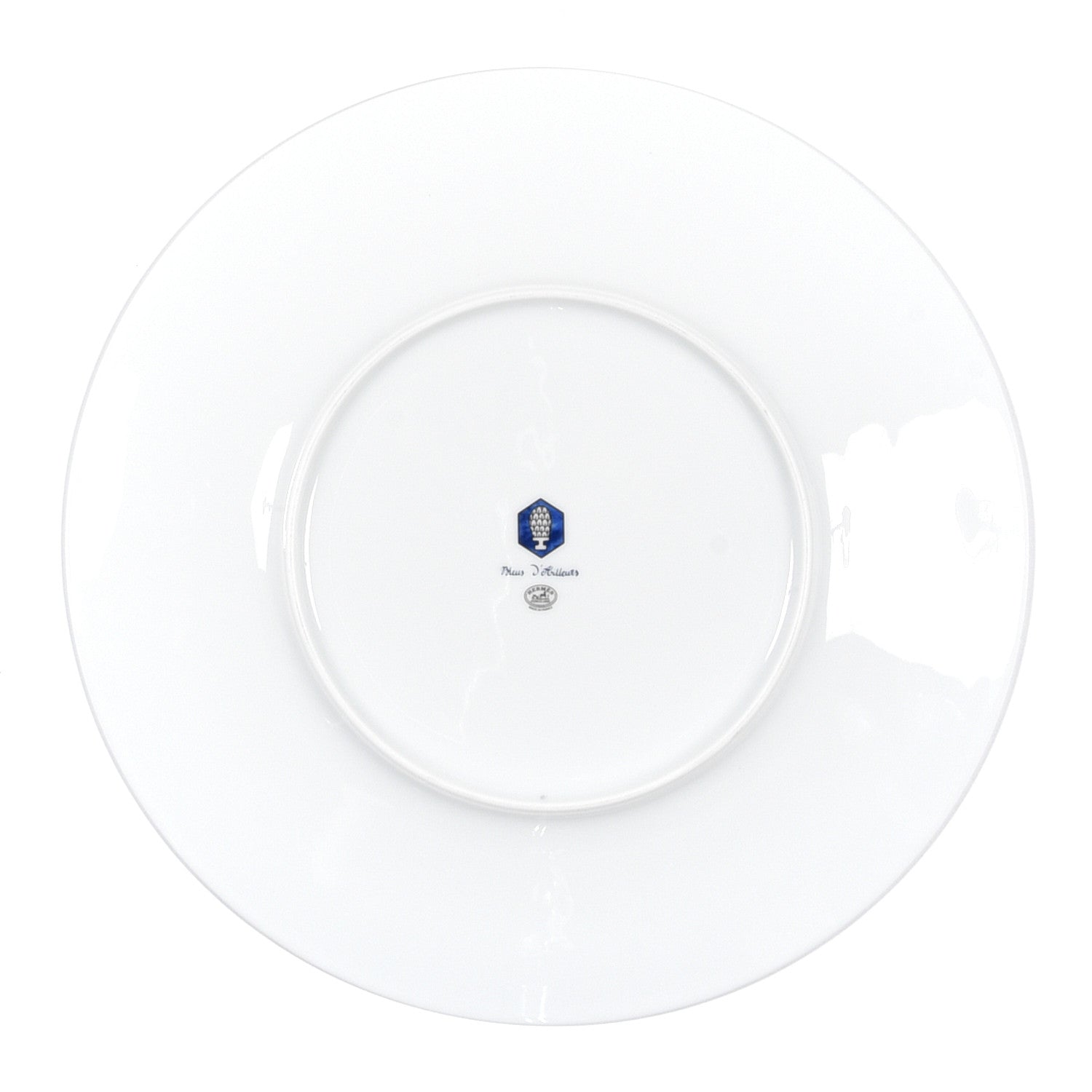 Hermes Porcelain Bleus D'Ailleurs Presentation Plate Set of 2 4 of 6