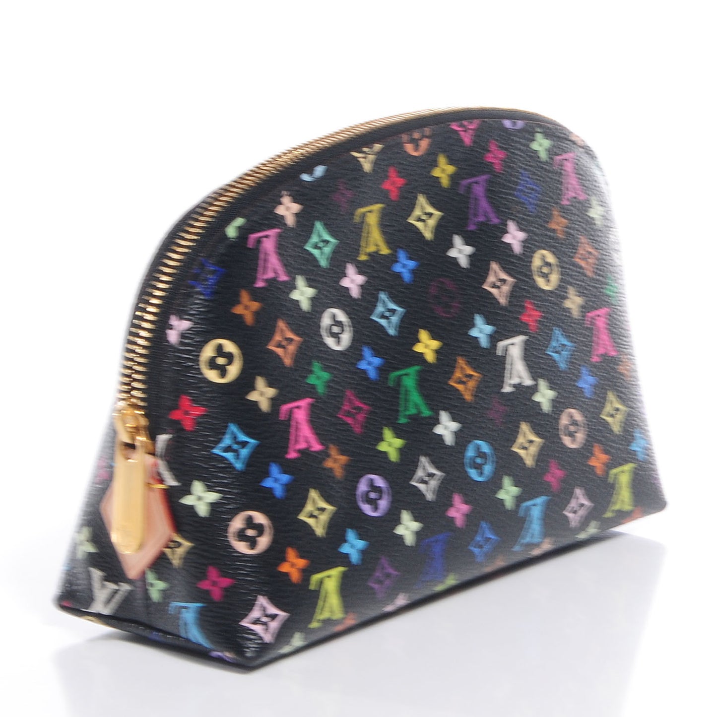 Monogram Multicolor Cosmetic Pouch Black Grenade