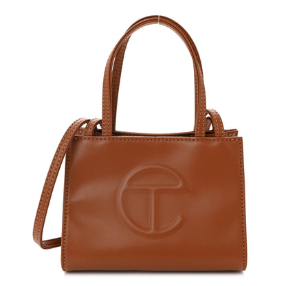 Telfar Vegan Leather Small Shopping Bag Tan 1 of 10