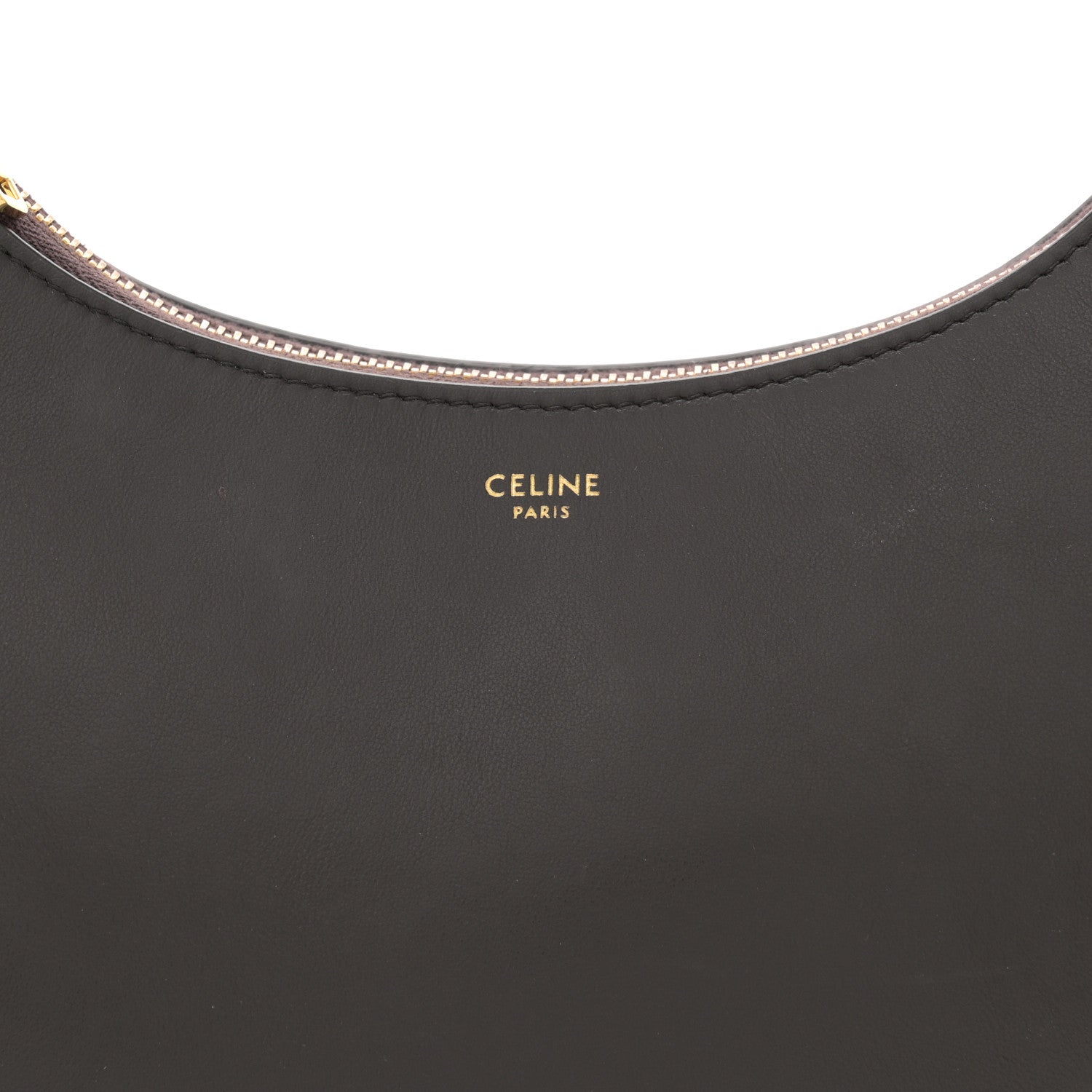Celine Smooth Calfskin Medium Strap Ava Shoulder Bag Dark Brown 7 of 10