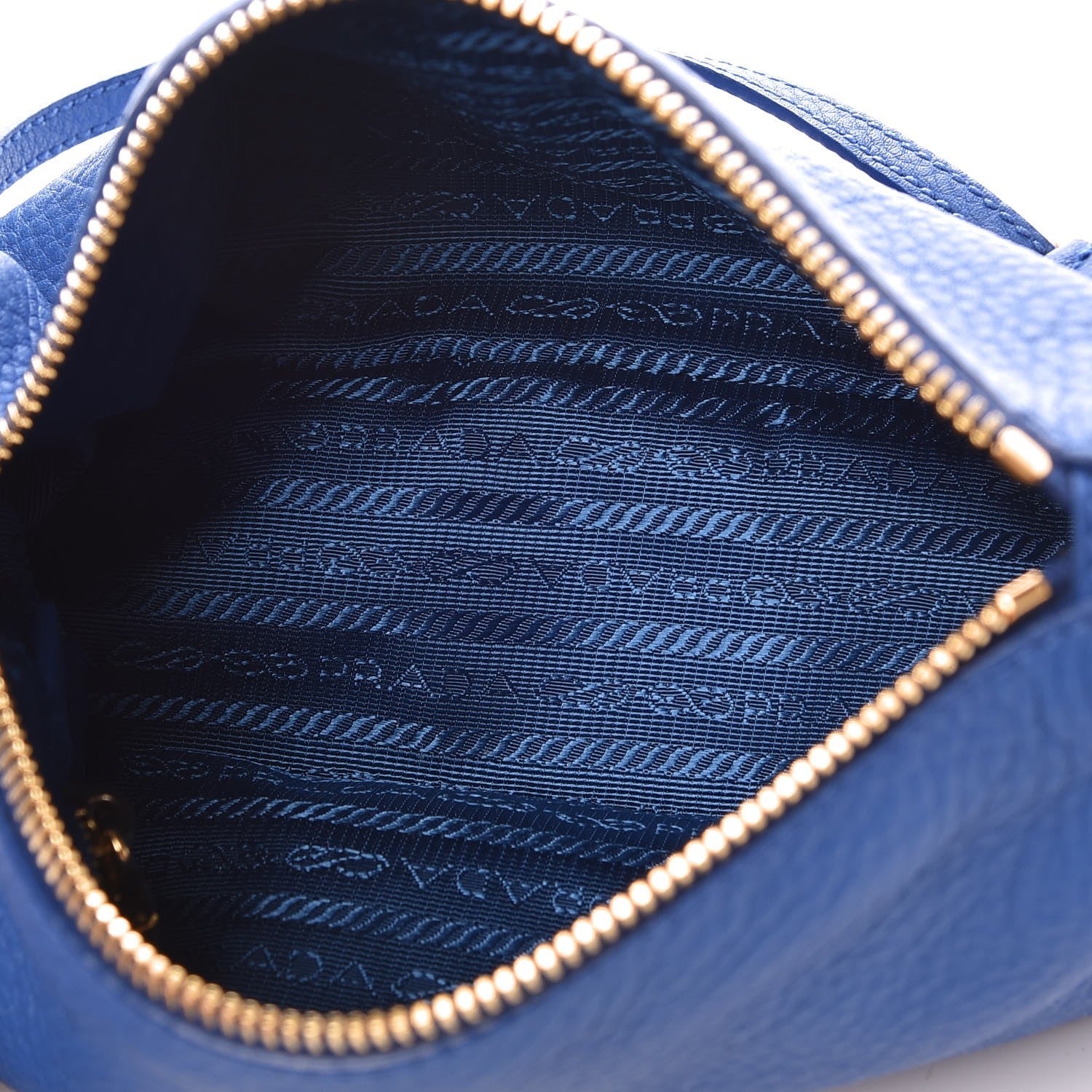 Prada Vitello Daino Pochette Azzurro 5 of 10