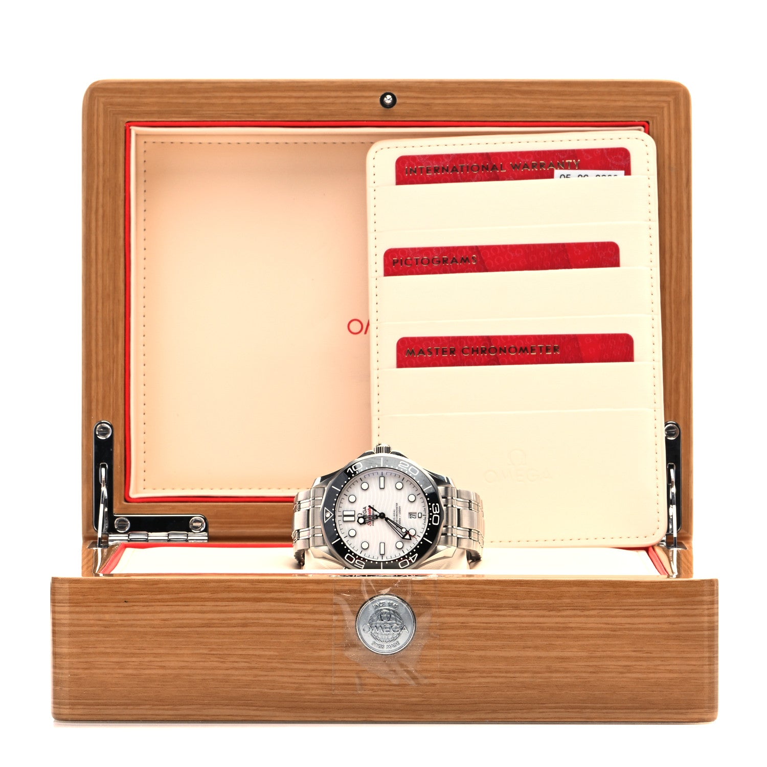 Omega Stainless Steel 42mm Seamaster 300m Automatic Watch White 210.30.42.20.04.001 5 of 5