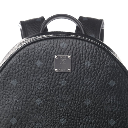 MCM Visetos Small Side Stud Stark Backpack Black 8 of 11