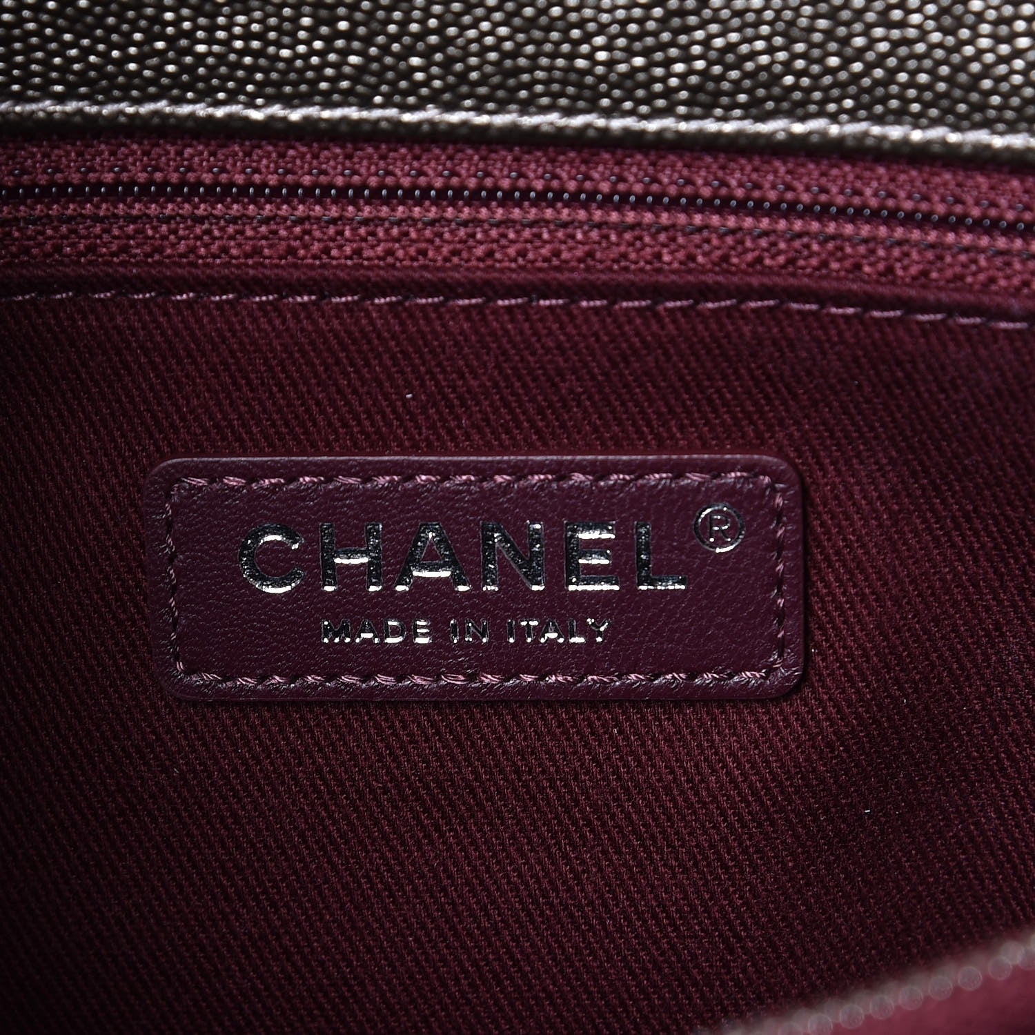 Chanel Metallic Caviar Chevron Quilted Small Coco Handle Flap Light Gold 6 of 8