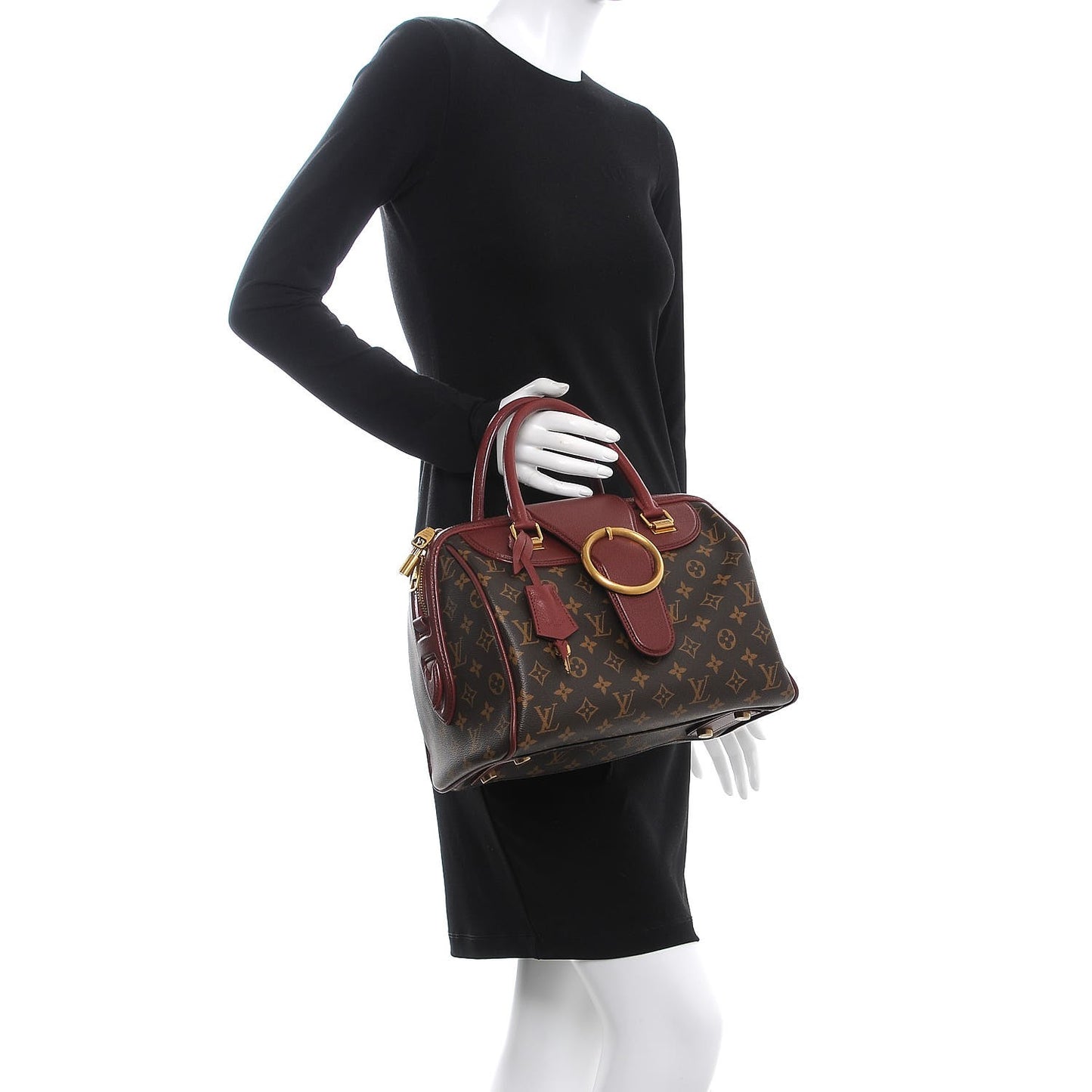 Monogram Golden Arrow Speedy Burgundy