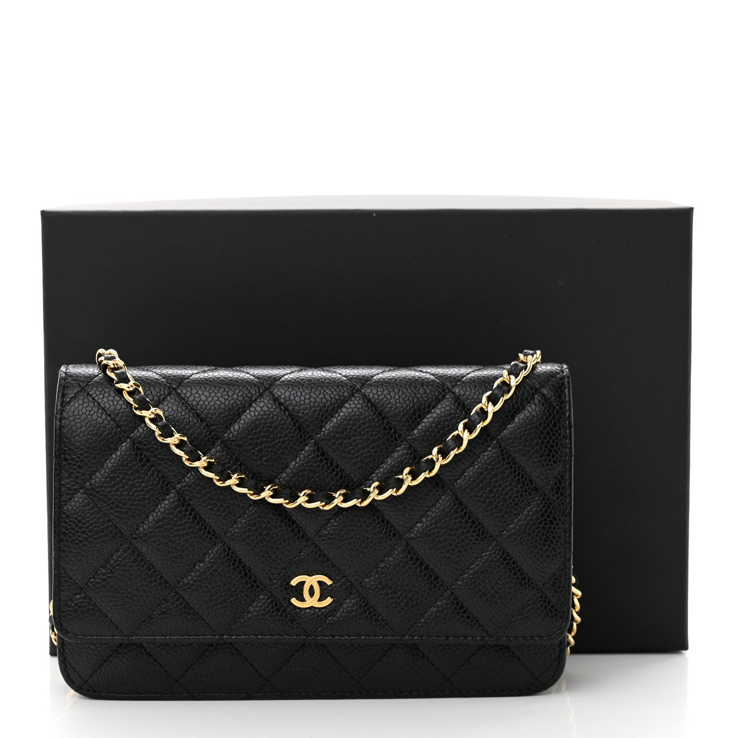 Chanel Caviar Quilted Wallet On Chain WOC Black 13 of 13