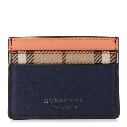 Burberry Grainy Calfskin Haymarket Check Sandon Card Case Multicolor 1 of 9
