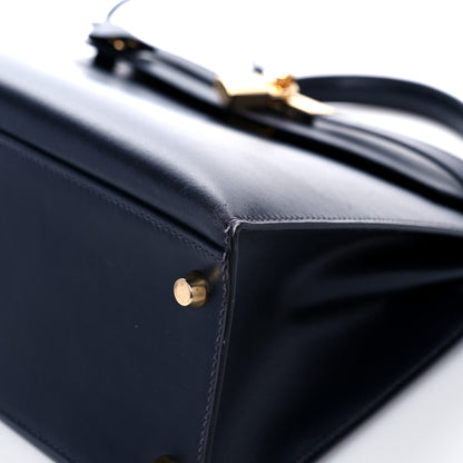 Hermes Box Kelly Sellier 32 Bleu Marine 10 of 34