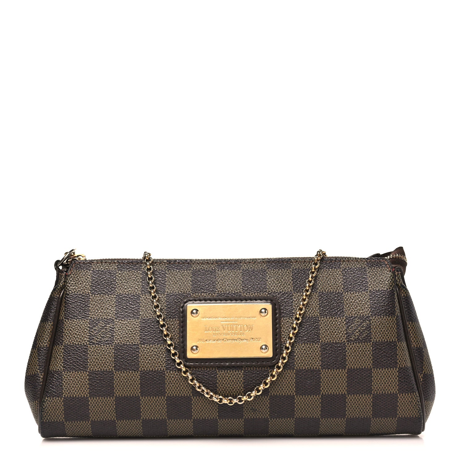 Louis Vuitton Damier Ebene Eva Clutch 1 of 9