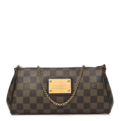 Louis Vuitton Damier Ebene Eva Clutch 1 of 9