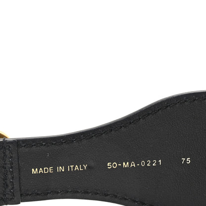 Christian Dior Canvas Embroidered Book Belt 75 30 Bleu 3 of 4