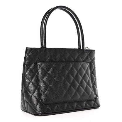 Chanel Caviar Quilted Medallion Tote Black 3 of 9