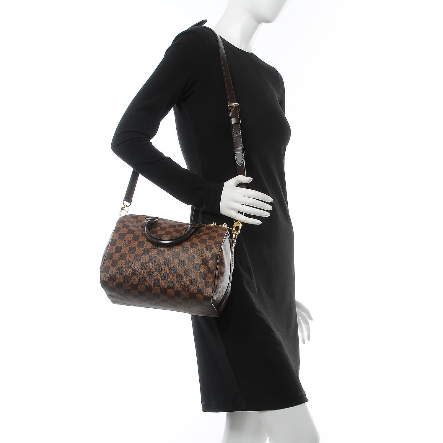 Louis Vuitton Damier Ebene Speedy Bandouliere 25 3 of 8