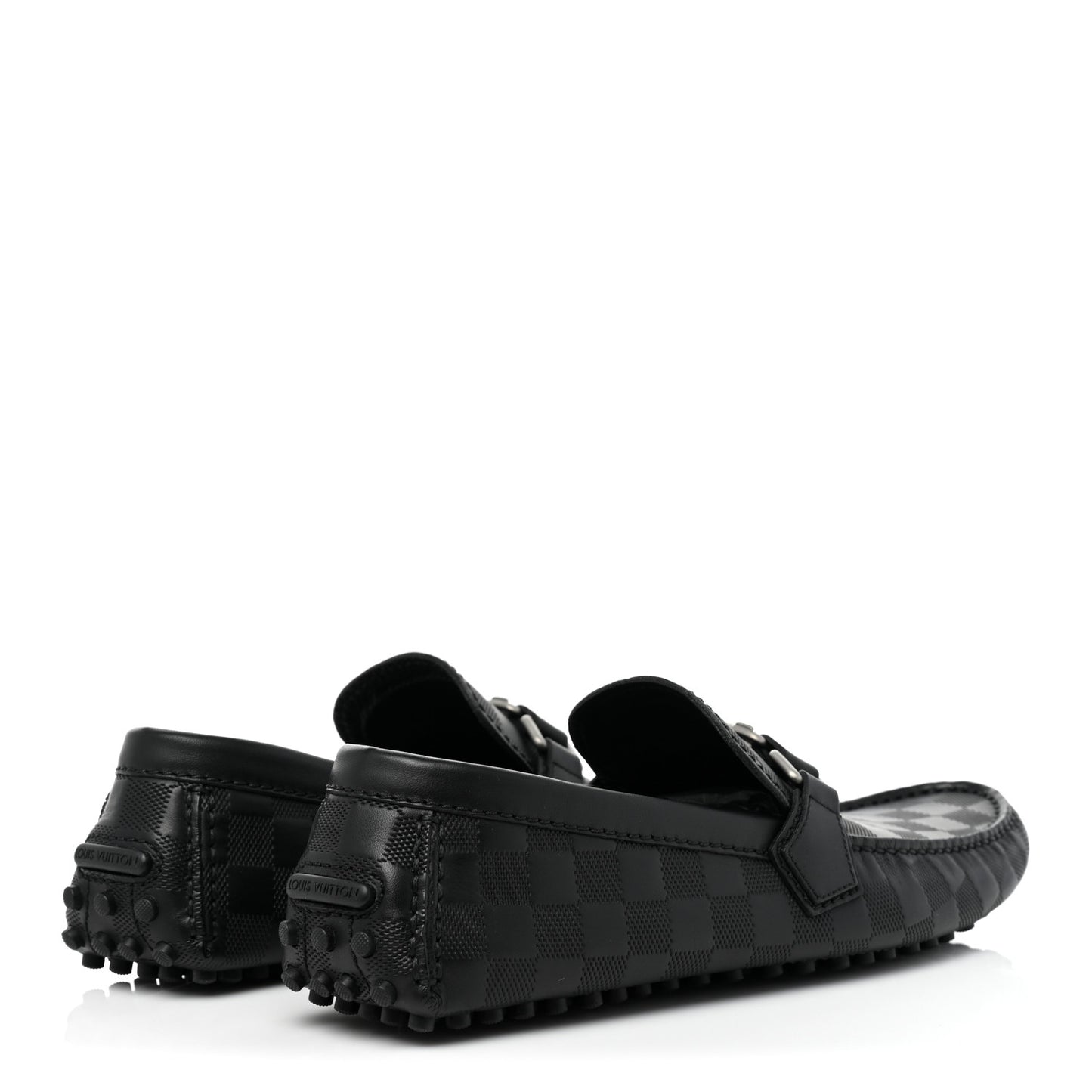 Damier Infini Hockenheim Moccasin Loafers 7 Onyx