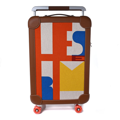 Hermes Canvas Taurillon Regate RMS Rolling Trolley Luggage Multicolor 1 of 10