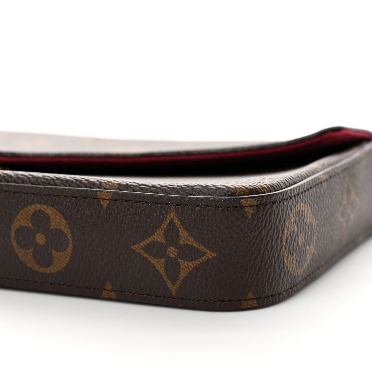 Louis Vuitton Monogram Pochette Felicie Chain Wallet Fuchsia 10 of 12