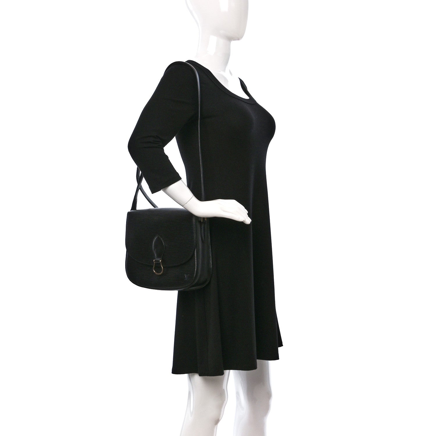 Louis Vuitton Epi Saint Cloud GM Black 2 of 8