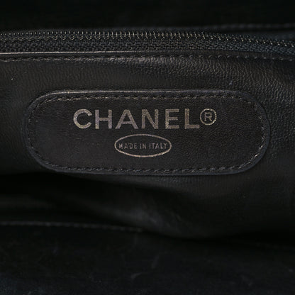 Chanel Calfskin Stitched XL Weekender Black 6 of 10