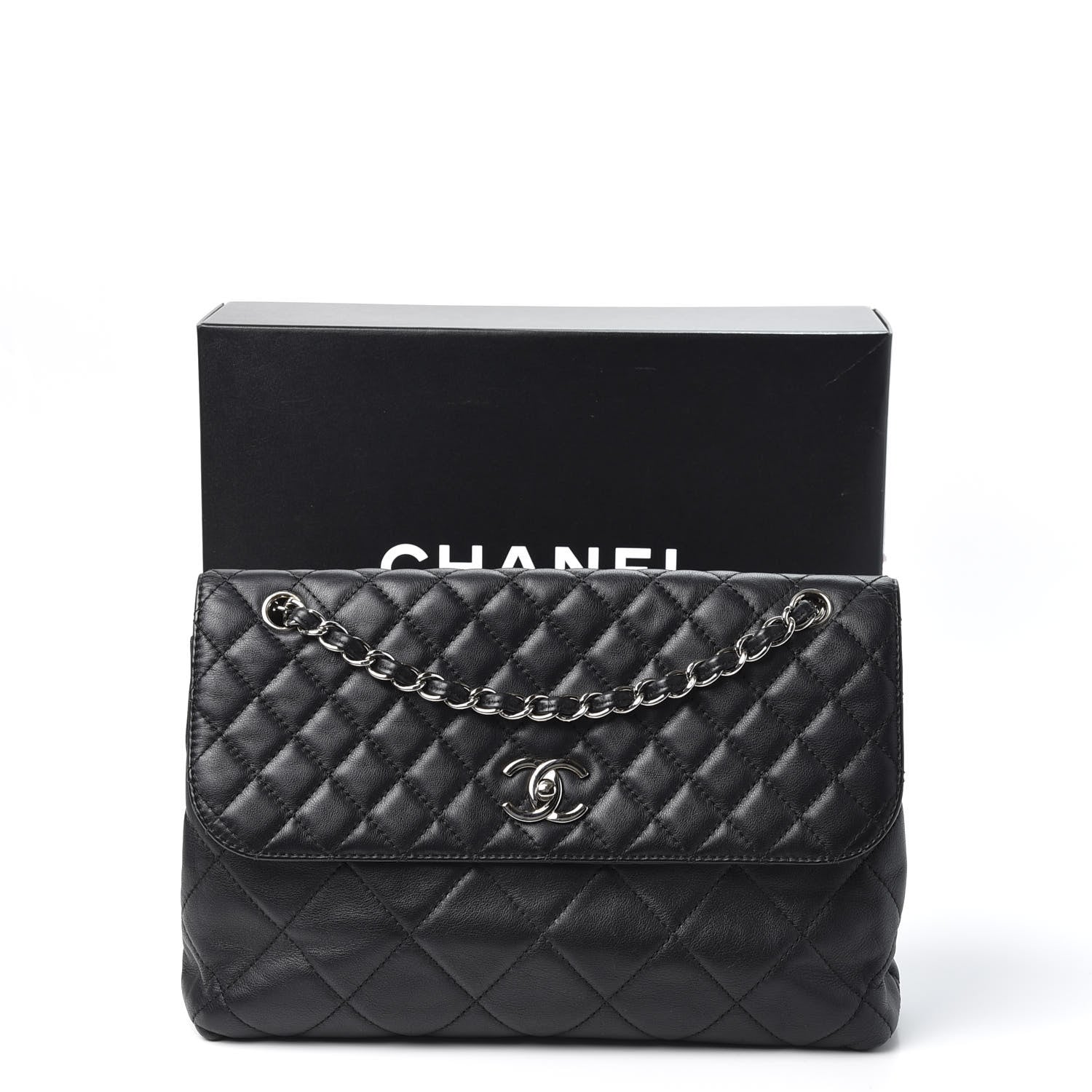 Chanel Calfskin Quilted In The Business Flap Bag Black 10 of 10
