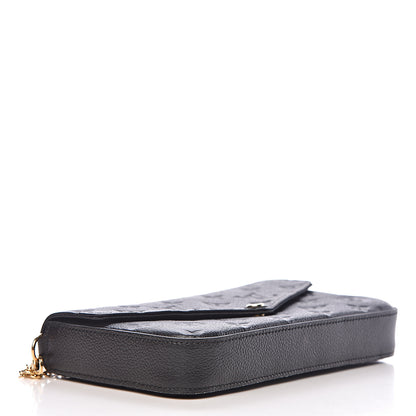 Louis Vuitton Empreinte Pochette Felicie Chain Wallet Black 4 of 12
