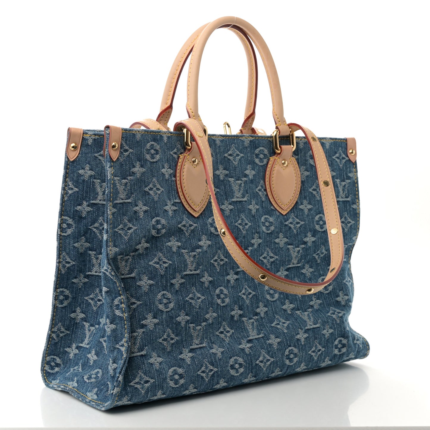 Monogram Denim Onthego MM Blue