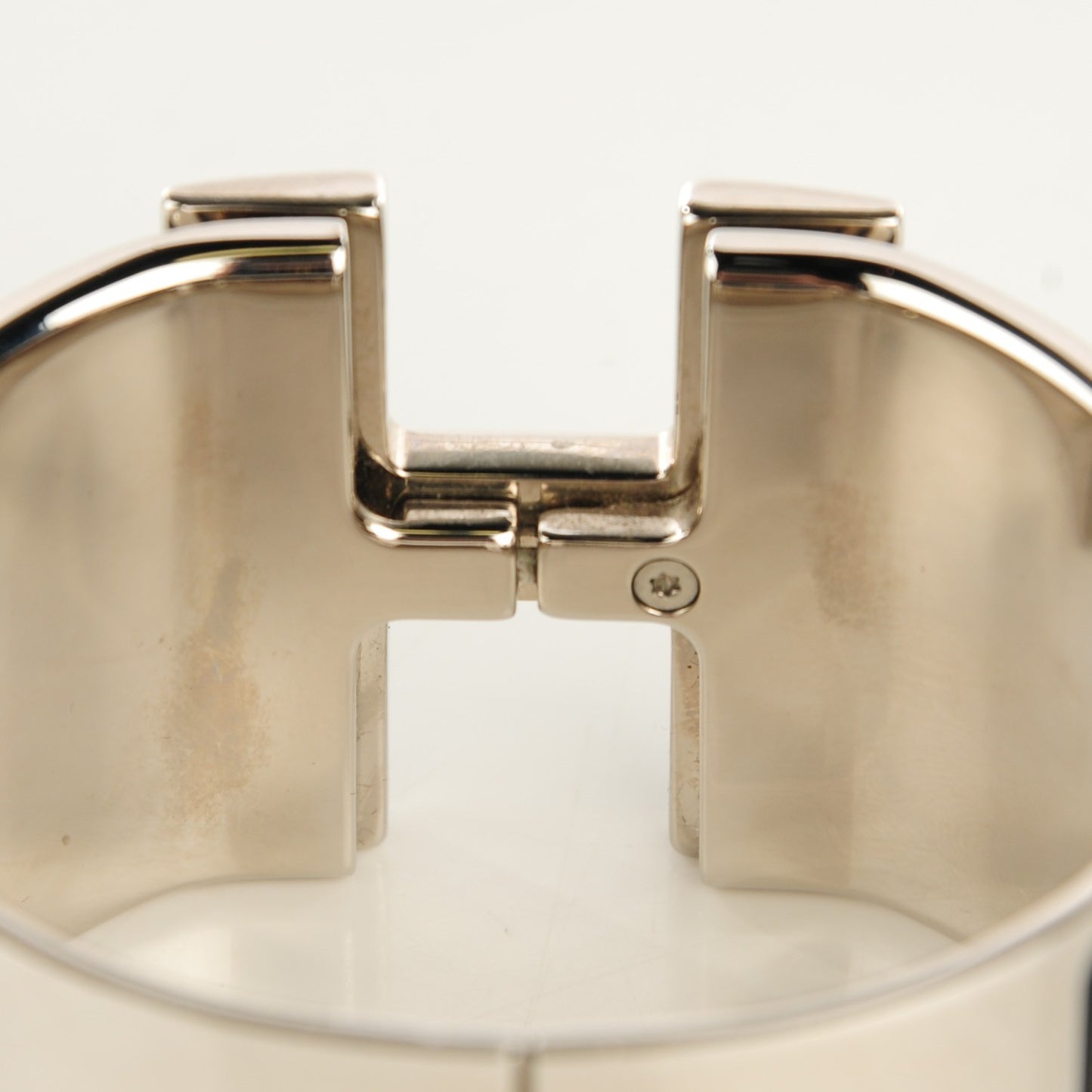Enamel Extra Wide Clic H Bracelet PM Black