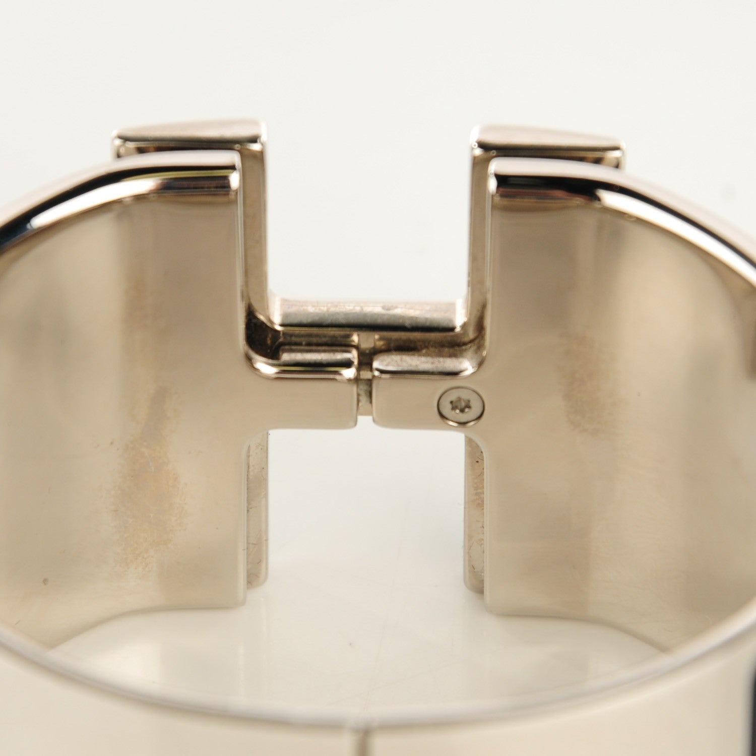 Hermes Enamel Extra Wide Clic H Bracelet PM Black 6 of 7
