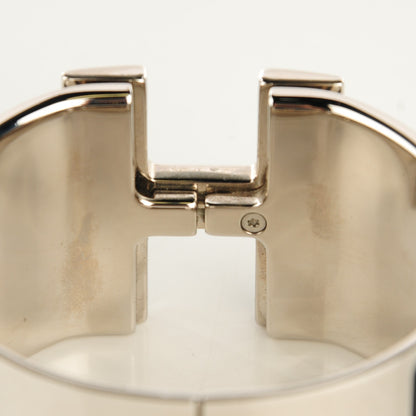 Hermes Enamel Extra Wide Clic H Bracelet PM Black 6 of 7